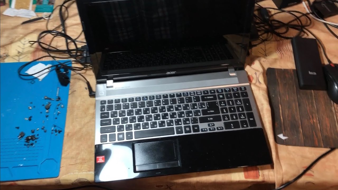 ЧТООО??? НЕ ВКЛЮЧАЕТСЯ НОУТБУК ACER ASPIRE V3 551 G - 64406G50MAKK.ДИАГНОСТИКА НОУТБУКА.