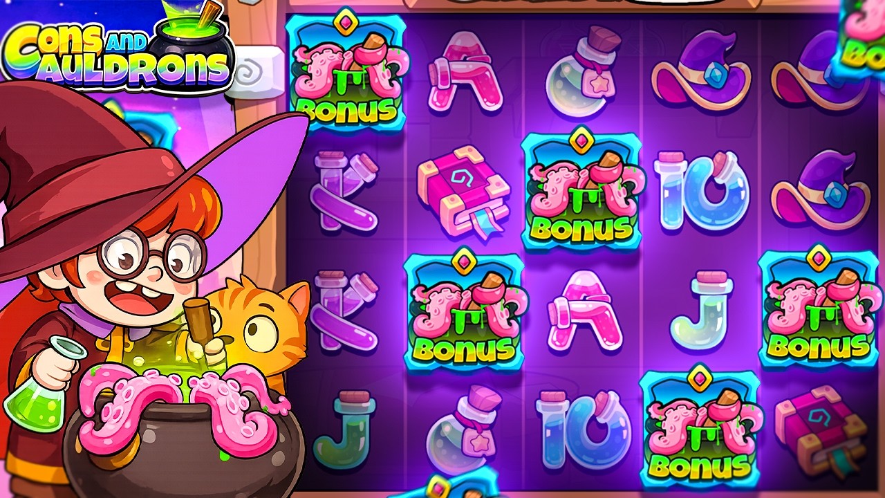 5 SCATTER BONUS On Coins And Cauldrons..