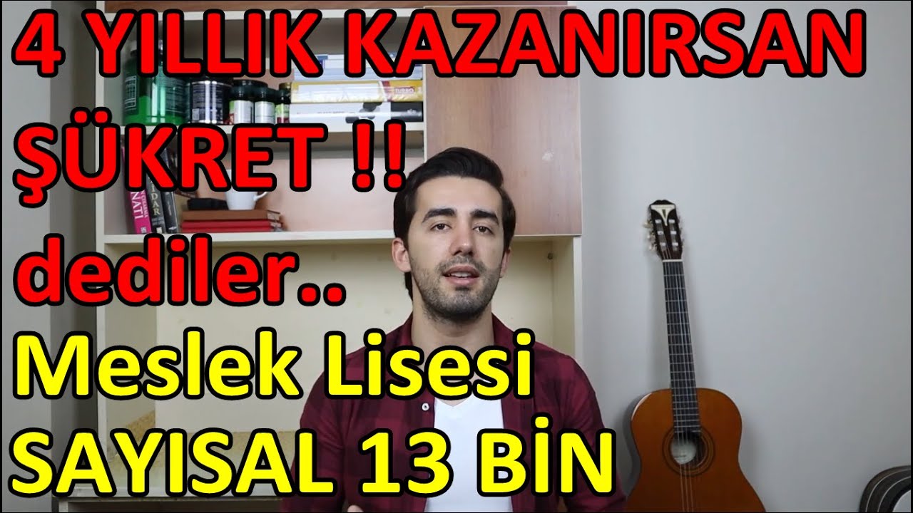 Meslek Lisesinden Derece Yapmak (TIP DİŞ ÜNİVERSİTE KAZANMAK)