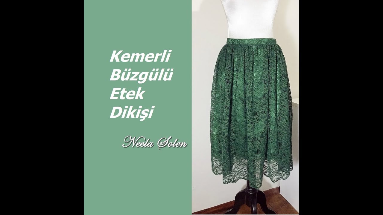 NECLA ŞÖLEN | KEMERLİ, BÜZGÜLÜ ETEK DİKİŞİ