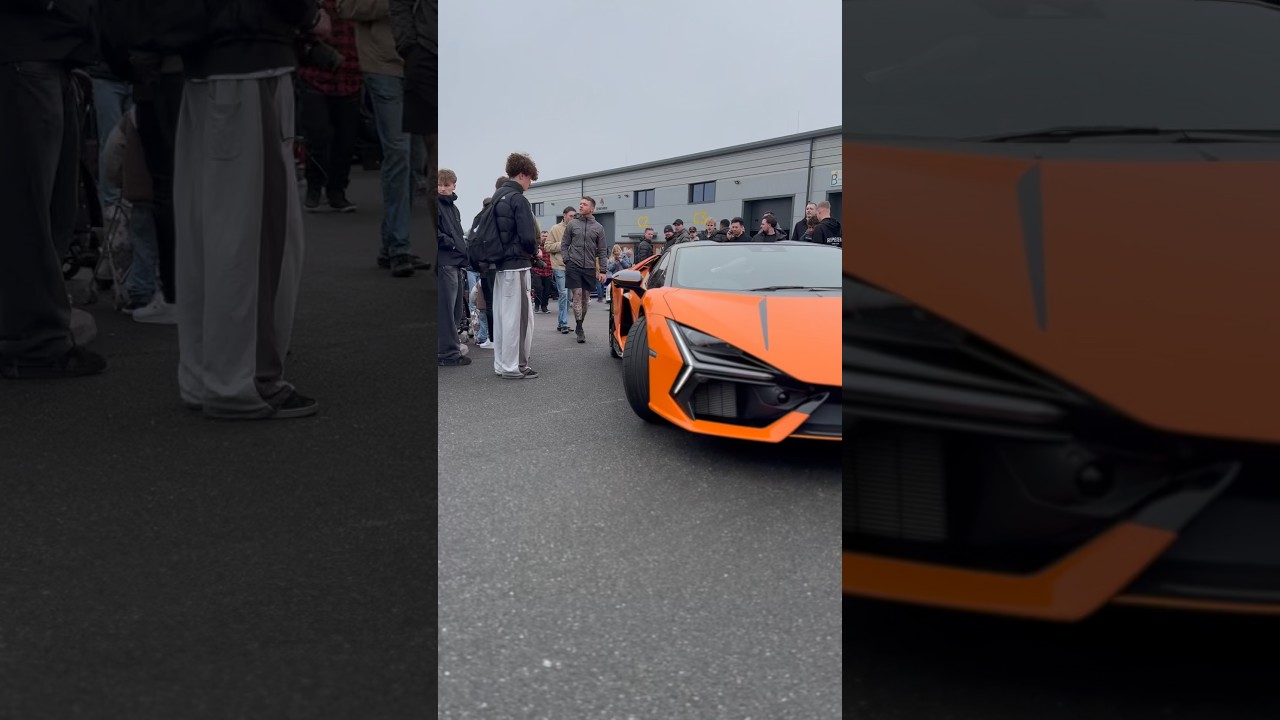 £1M LAMBORGINI REVUETO LEAVING CAR SHOW 🍊 #youtube #youtubeshorts