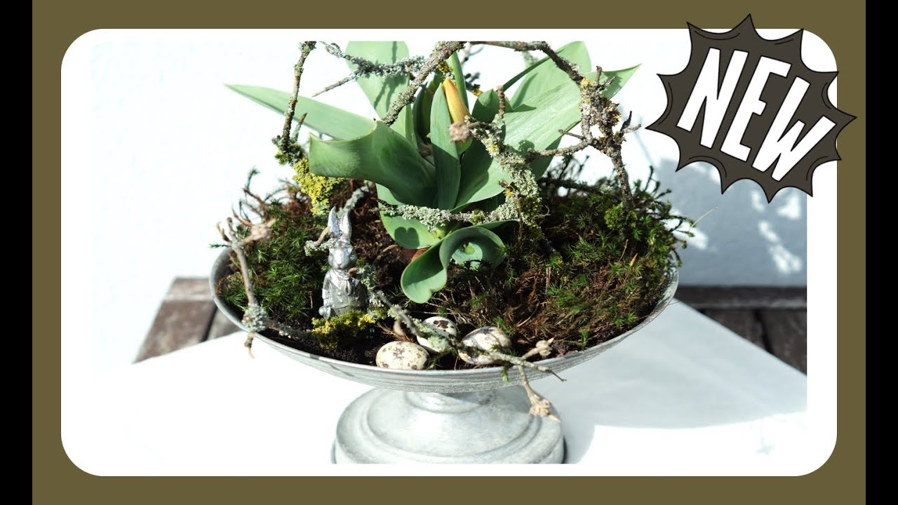 DIY Osterdeko selber machen I Dekoidee Tulpe in der Schale I Frühling 2019 KatisweltTV