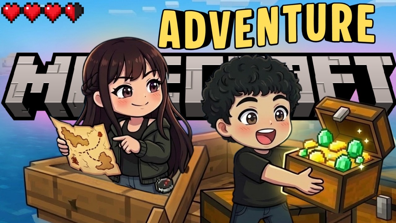 TWO NOOBS ON AN ADVENTURE IN MINECRAFT FT. ⁨@SENSEIOGyt⁩ *PART 2*