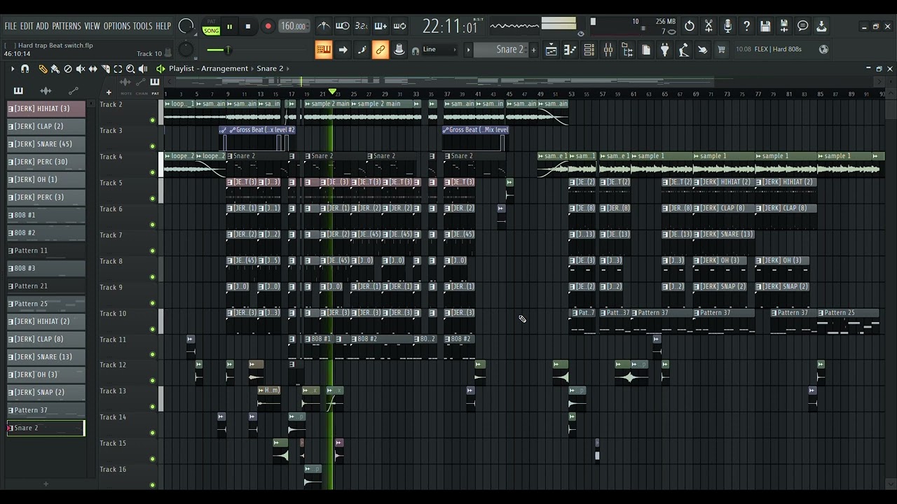 [FREE FLP] Hard Trap beat with beat switch
