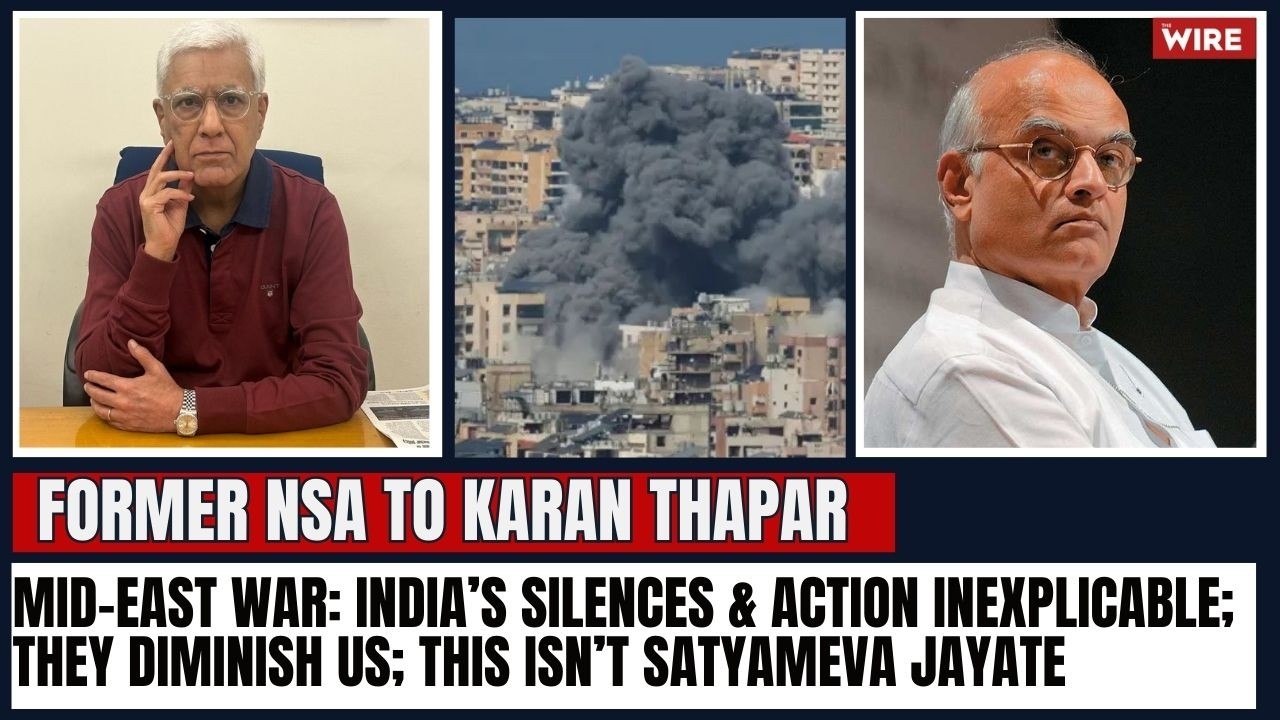 Mid-East War: India’s silences & action inexplicable; they diminish us; this isn’t Satyameva Jayate