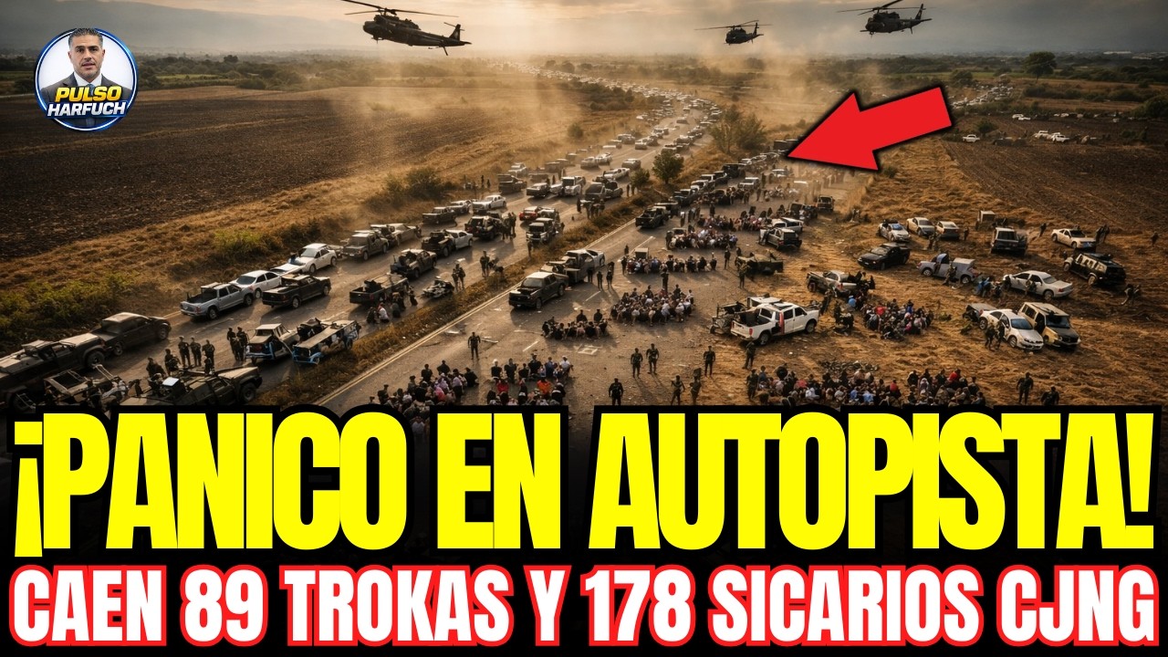 ¡PÁNICO en AUTOPISTA! 6 APACHES DETIENEN 89 Blindadas CJNG Huida y CAPTURAN 178 Sicarios