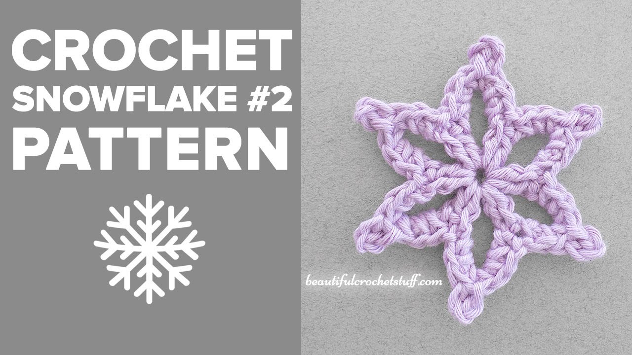 CROCHET SNOWFLAKE #2 - CROCHET SNOWFLAKE GARLAND/ CROCHET CHRISTMAS STAR/ CROCHET CHRISTMAS DOILY