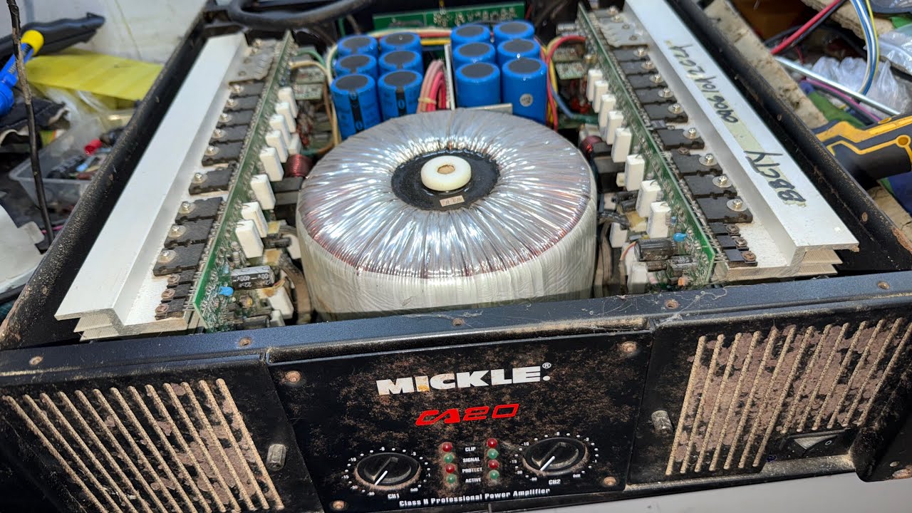 Mickle CA20 power amplifier may signal input pero walang sounds Isang channel paanu ayusin