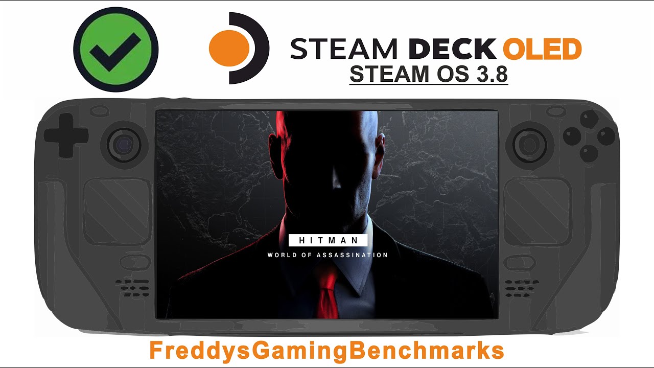 Hitman World of Assassination on Steam Deck OLED with Steam OS 3.8