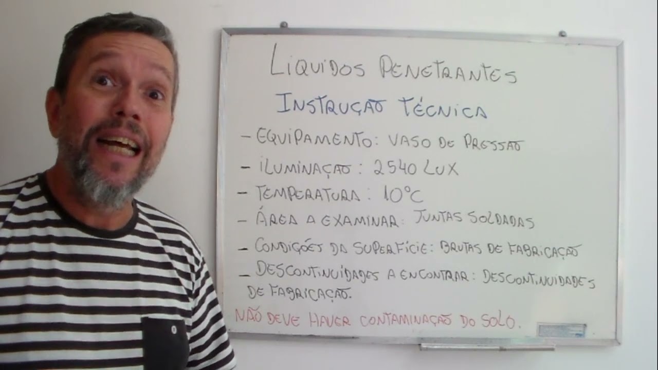 Líquidos penetrantes- Como interpretar a instrução técnica