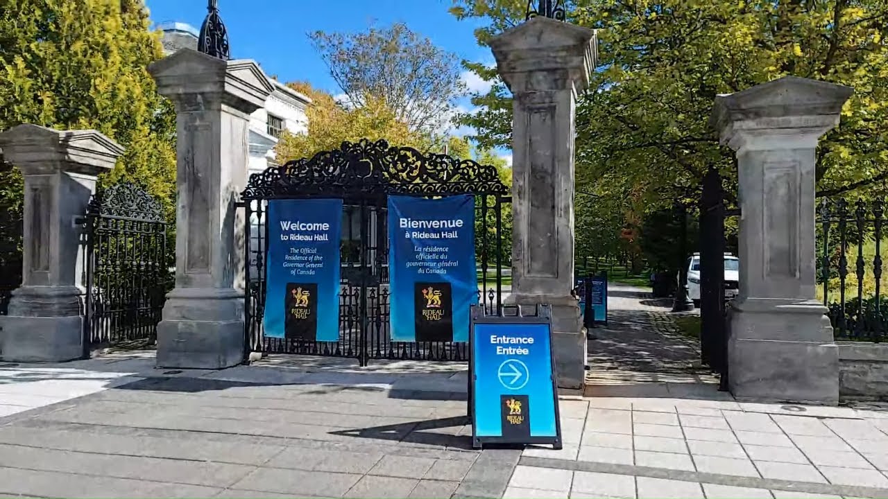 🔴LIVE Ottawa walking tour through Rideau Hall and Rideau Falls - Tuesday Sept 28 2021