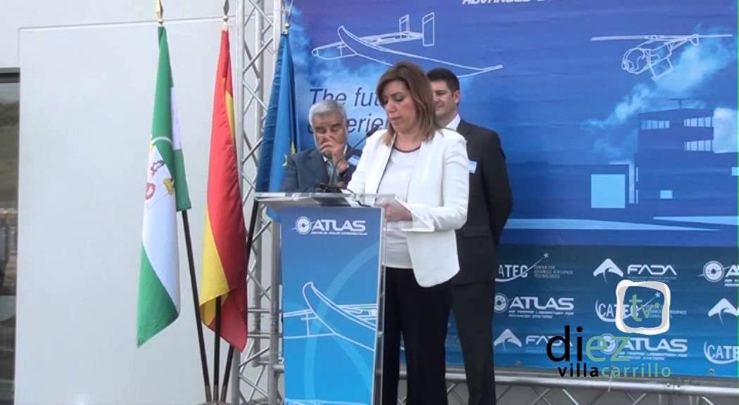 Acto de inauguración del centro de vuelos experimentales de Villacarrillo