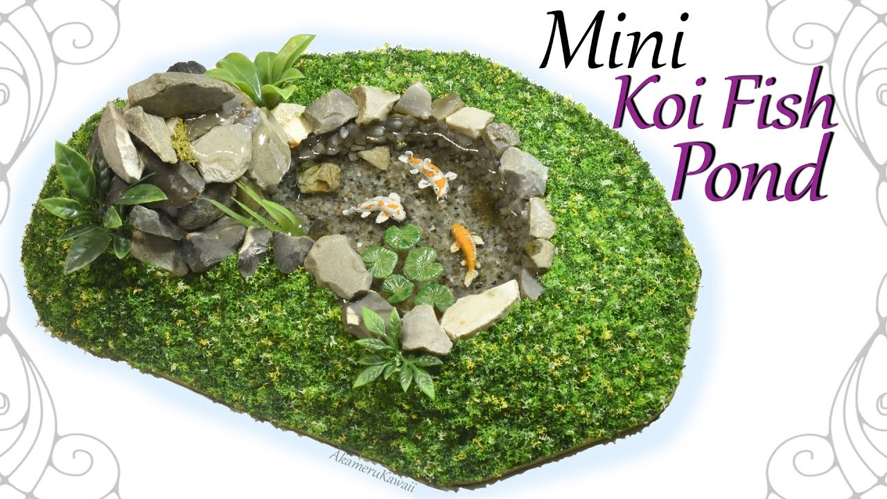 How to: Mini Koi Fish Pond - Polymer Clay / Resin Craft Tutorial