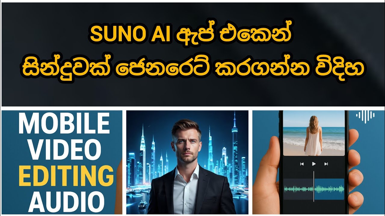 සුනො එඅයි ඇප් එකෙන් සින්දුවක් ජෙනරෙට් කරගන්න විදිහ