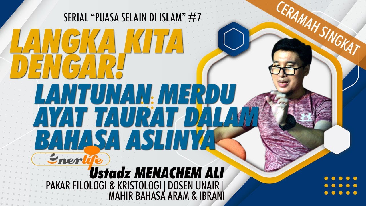 LANGKA KITA DENGAR! ALunan Merdu Ayat Taurat Dalam Bahasa Aslinya Oleh Mualaf Ustadz MENACHEM ALI