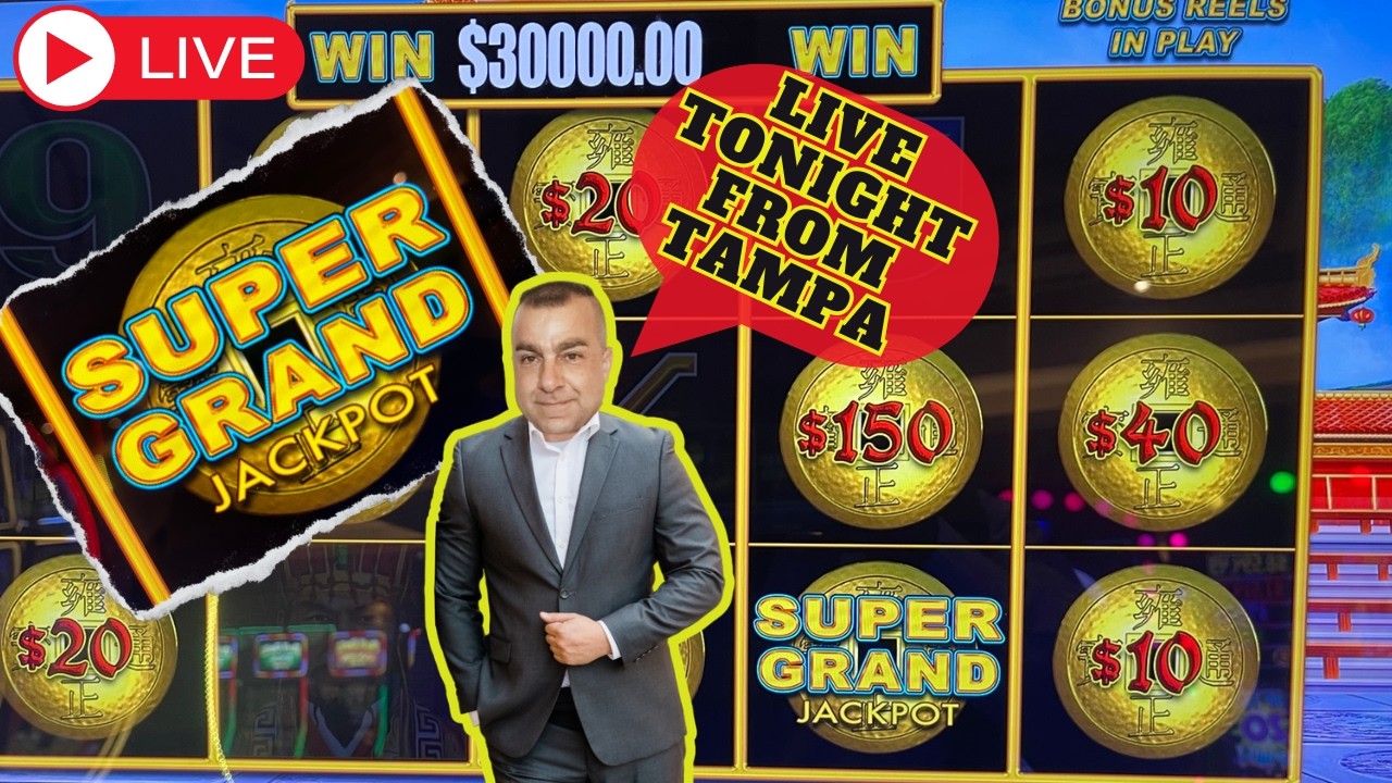 🔴LIVE! Winning The Grand Jackpot At Seminole Hardrock Tampa! #jackpot #bigwin
