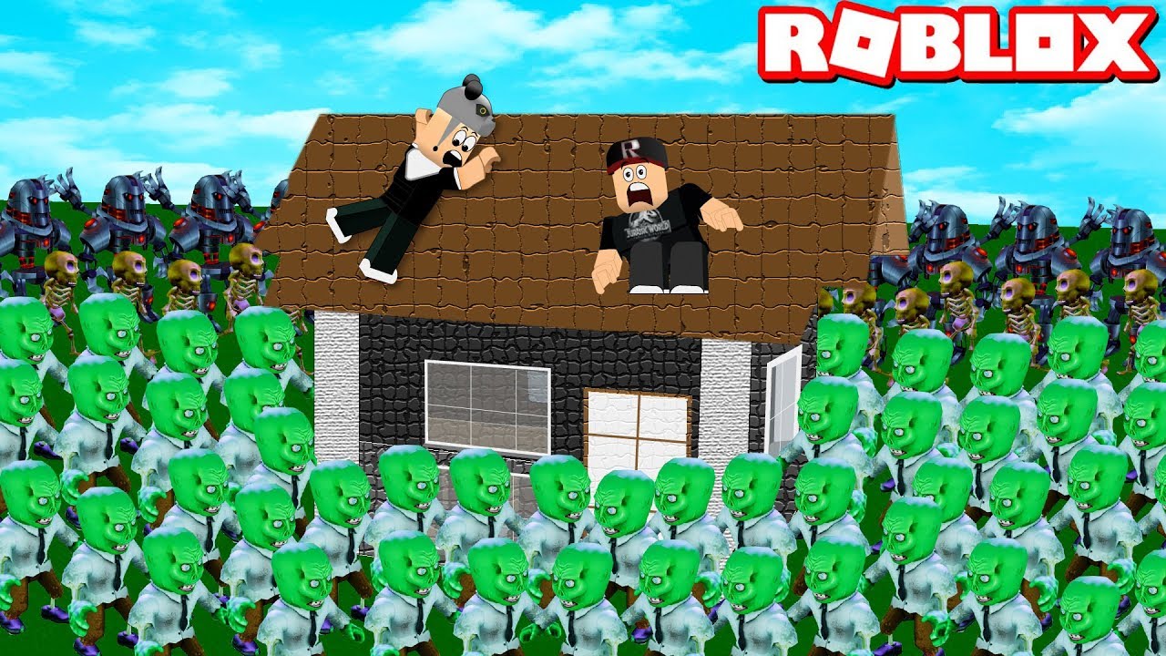Canavarlara Karşı Güçlü Bir Ev Yap ve Kendini Savun!! - Panda ile Roblox Build and Survive!