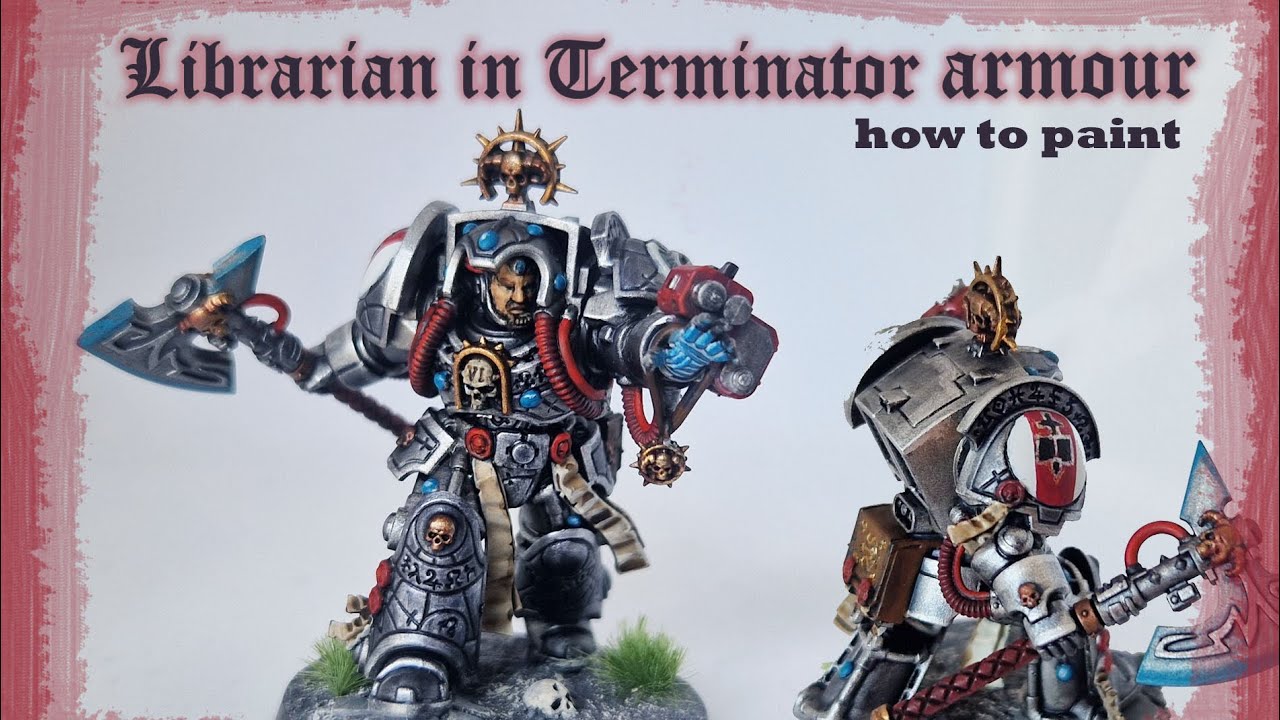 Painting a Librarian in Terminator armour, Grey Knight style!