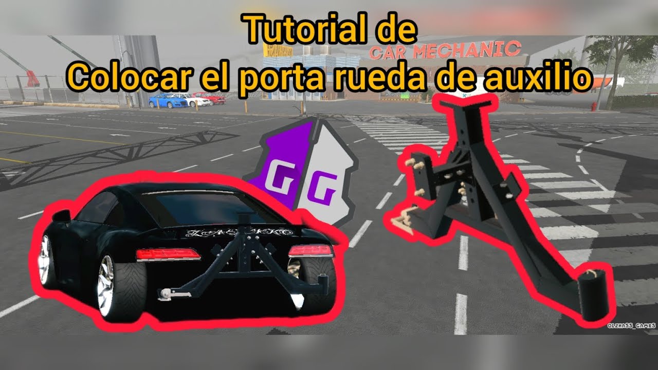 Cómo colocar el porta ruedas con GG en car parking multiplayer
