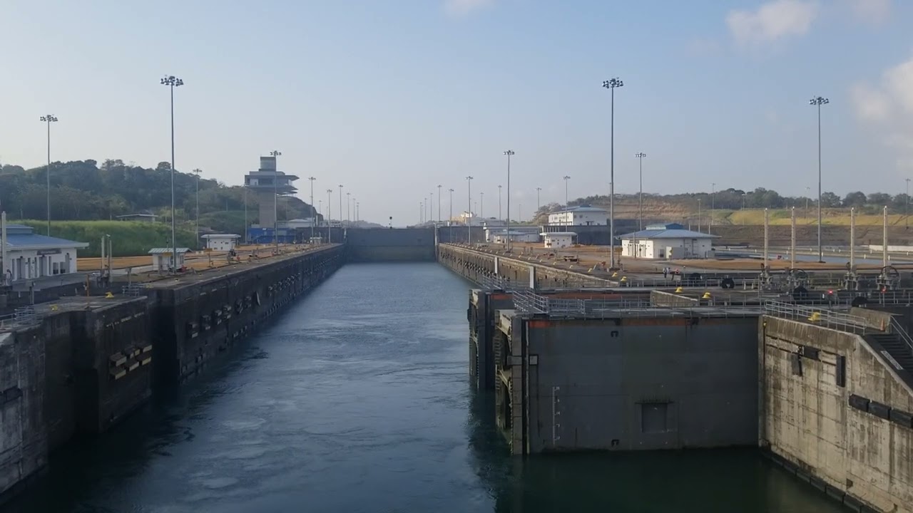 Panama Canal (New Locks 3)  now in Gatun Lake