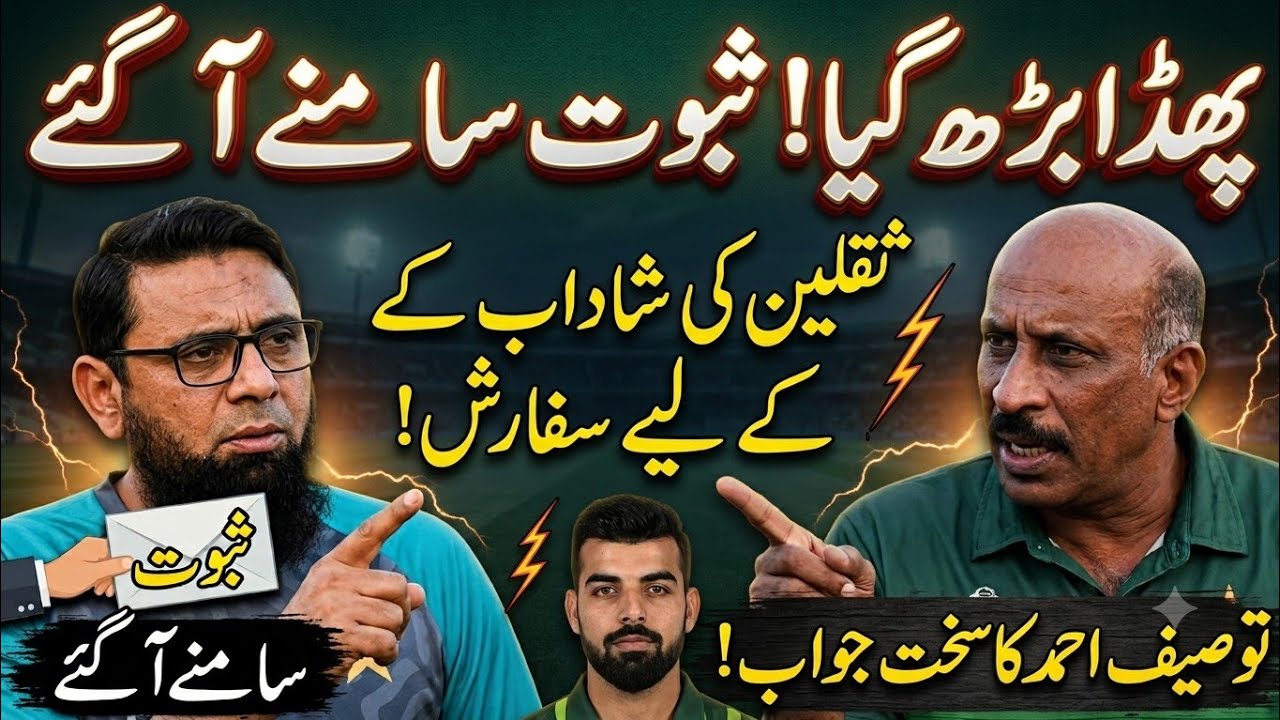 Big Fight Between Saqlain Mushtaq And Tuseef Ahmed | Tuseef Ahmed Angry On Saqlain Mushtaq | 