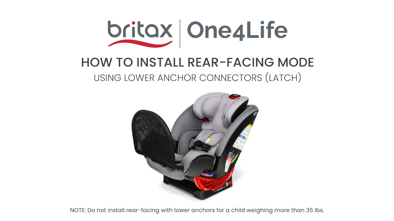 How to Install Rear-Facing with Lower Anchor Attachments & ARB | Britax One4Life Car Seat