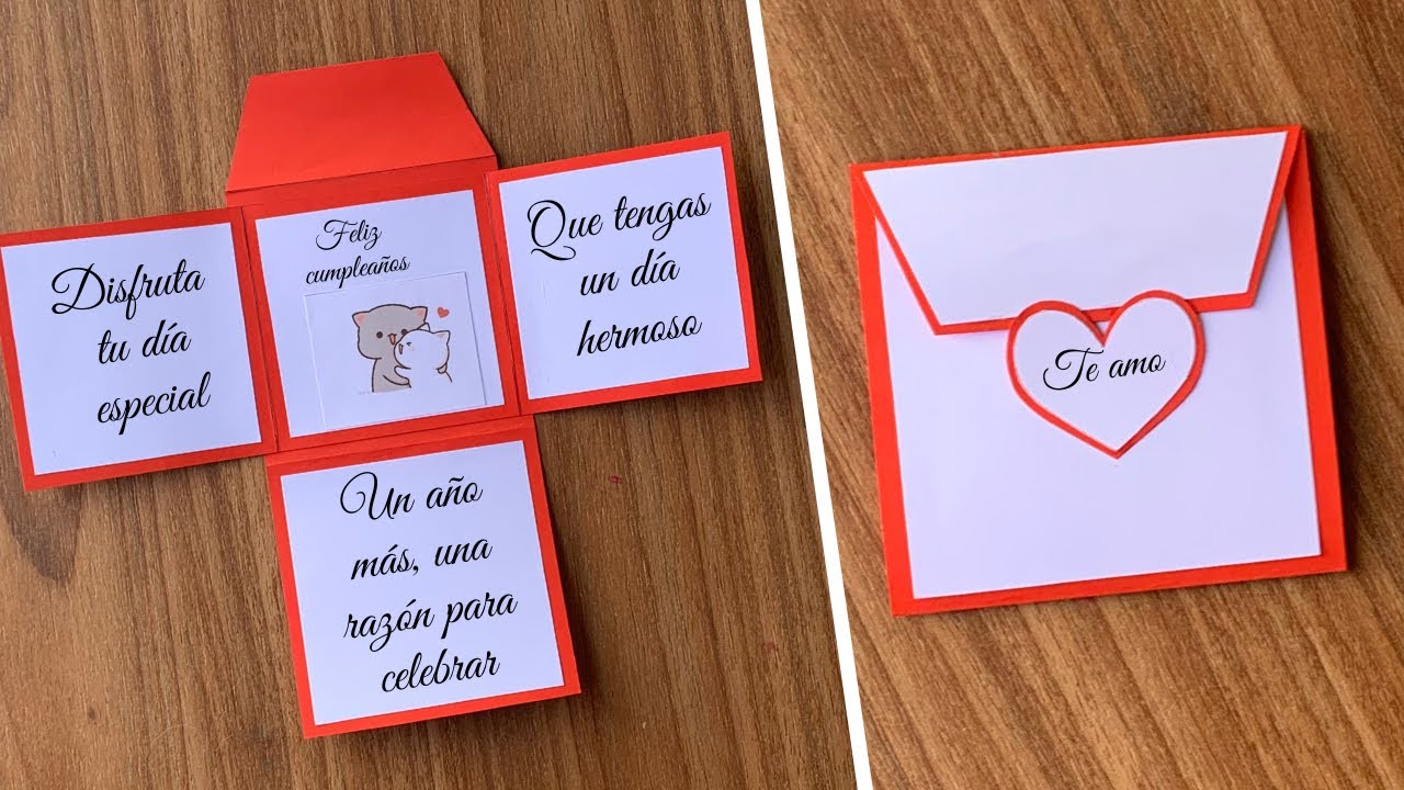 Cómo Hacer una TARJETA CREATIVA para tu Novio/a 💌 ¡Regalo Fácil para Aniversario y Cumpleaños!