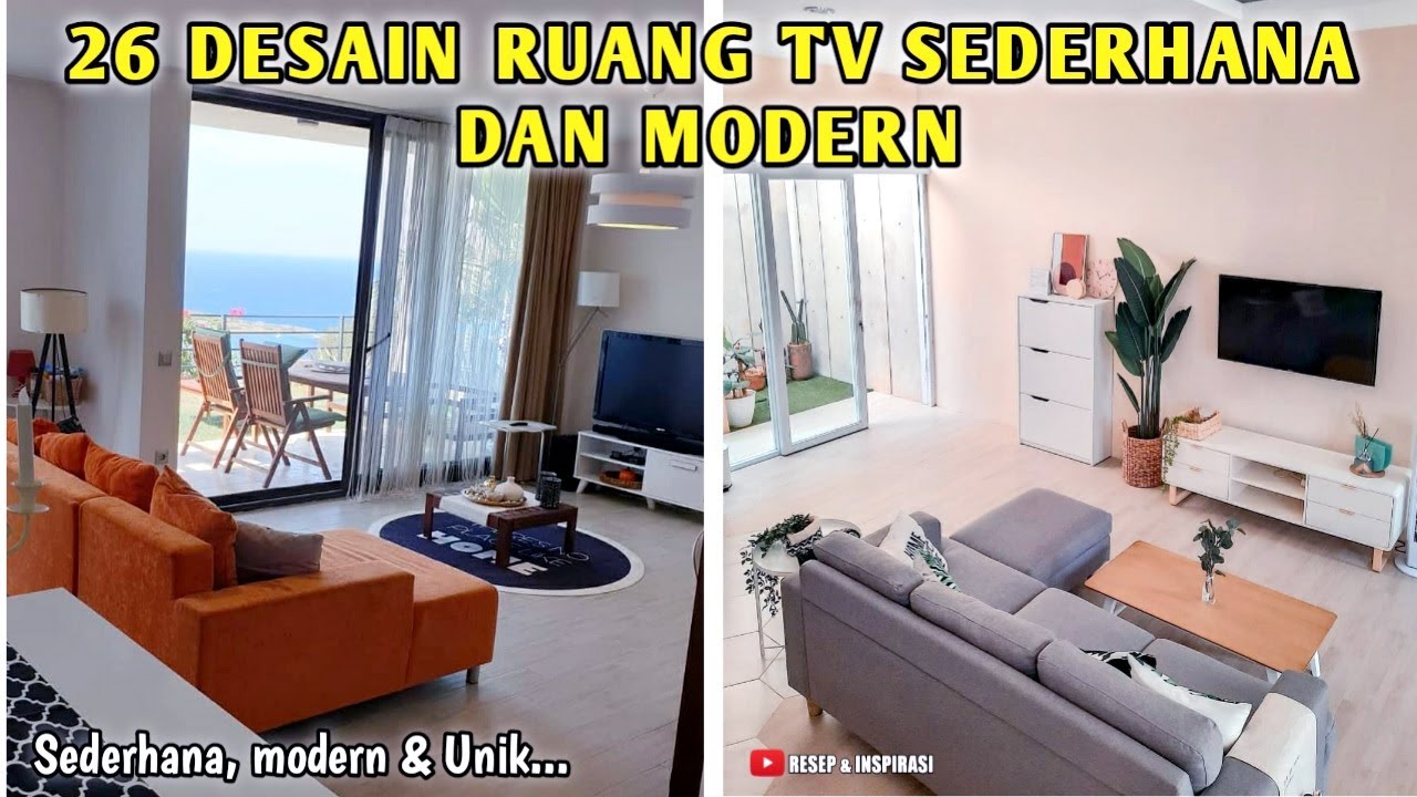 26 DESAIN RUANG TV SEDERHANA DAN MODERN | LINK PEMBELIAN PRODUK ADA DI DESKRIPSI