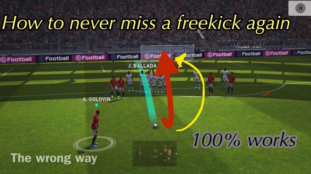 Free-kick Tutorial Pes 2020 Mobile| Dipping shot/ knuckleball| Never m&iacute;as again