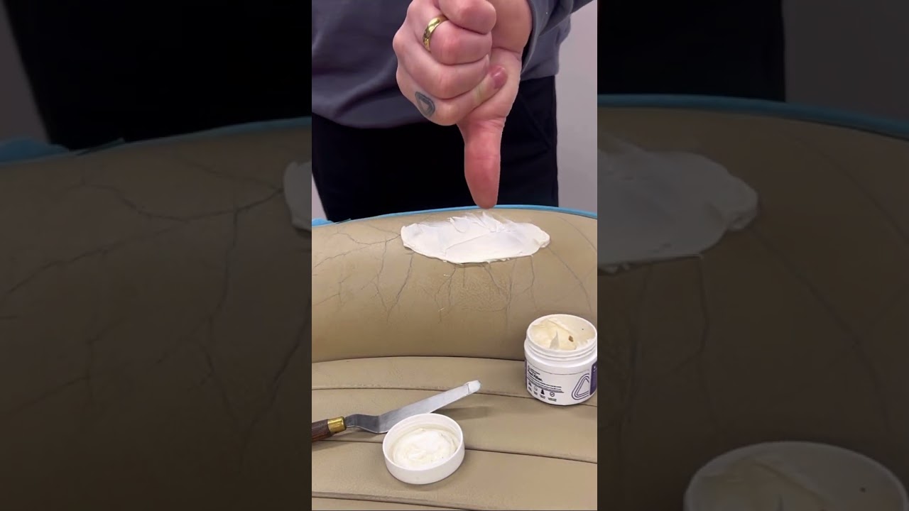 How to apply flexi filler correctly to cracked leather