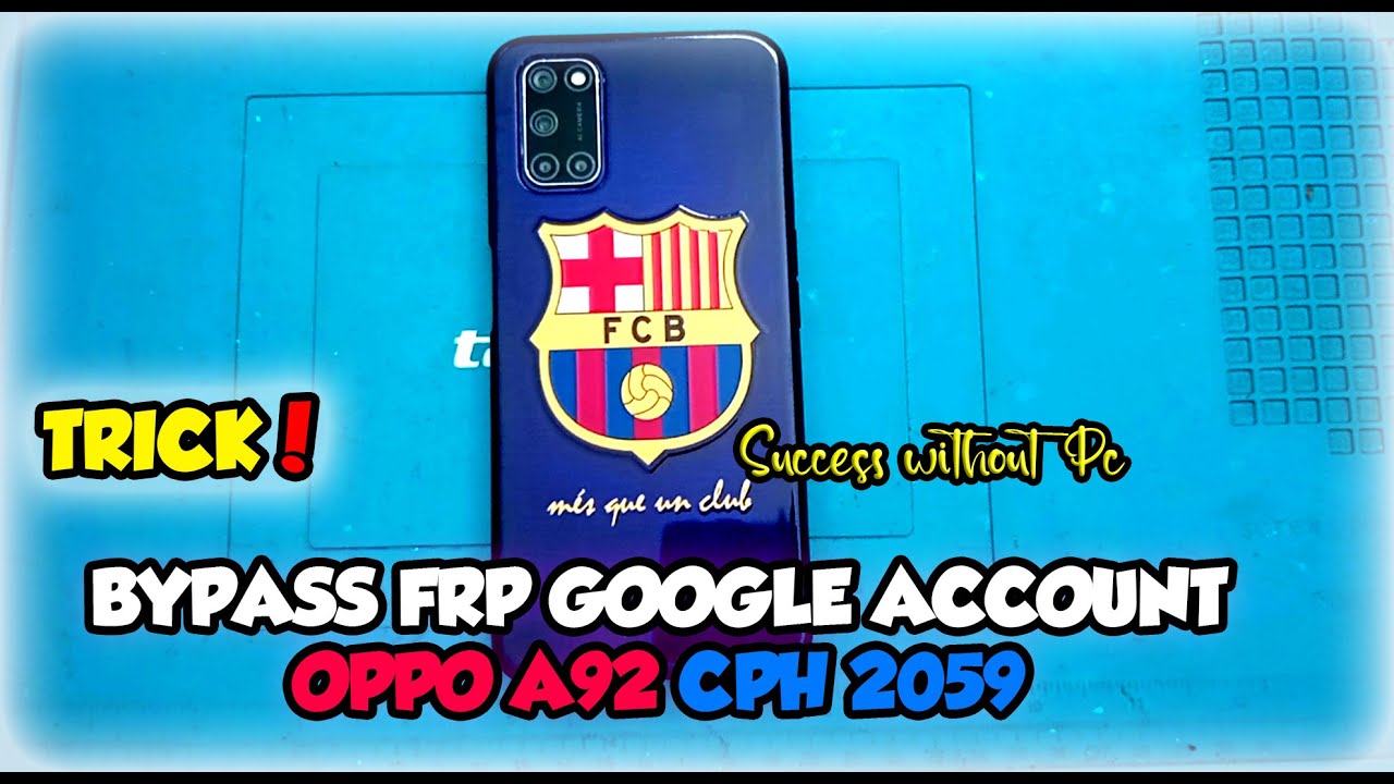 TRIK MUDAH !! Cara Bypass FRP Oppo A92 CPH 2059