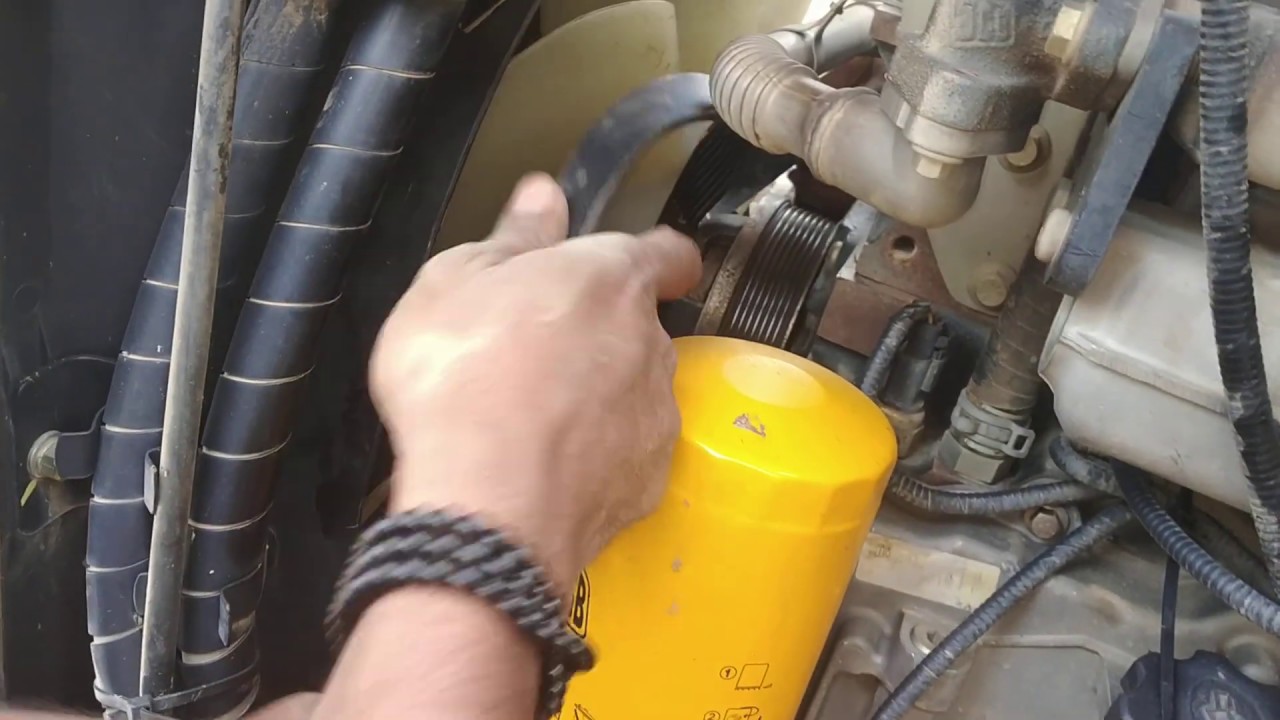 How to installation fan belt of  JCB 3dx backhoe loader
