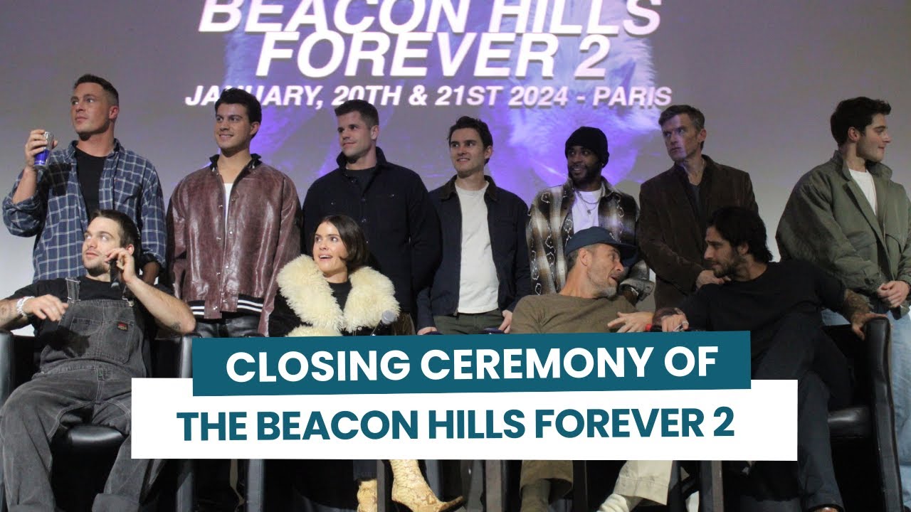Closing ceremony of the Beacon Hills Forever 2 in Paris with the cast of Teen Wolf