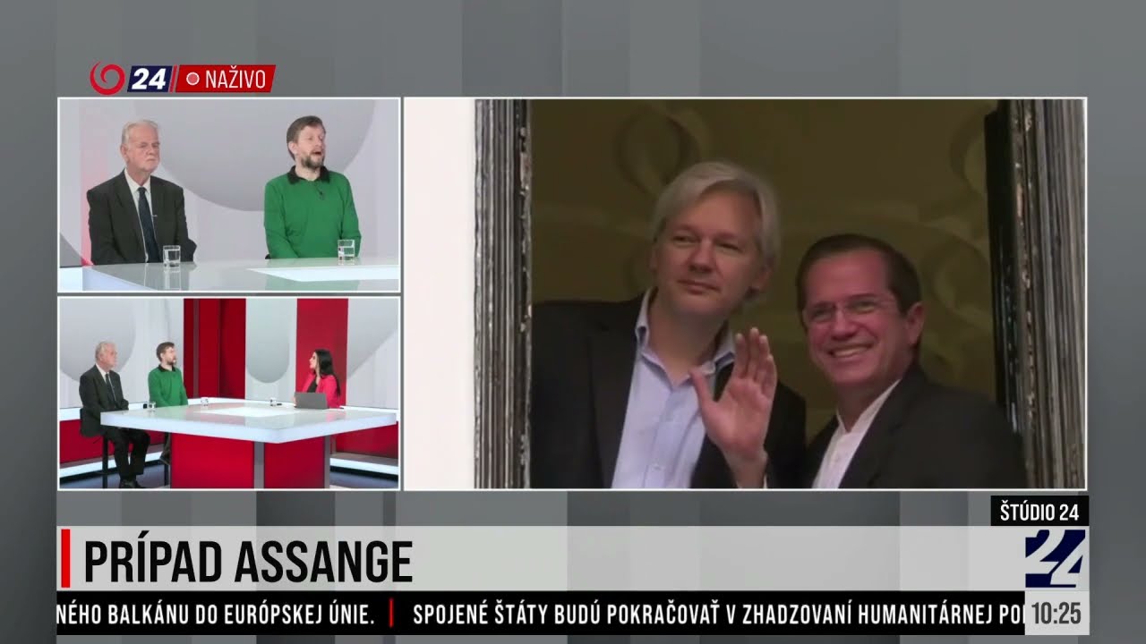 &Scaron;t&uacute;dio 24 (JOJ 24): Kauza Assange -Weisenbacher vs. Osusk&yacute; #FreeAssange