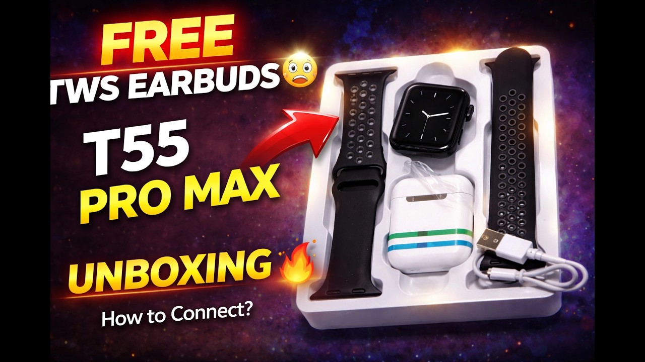 T55 Pro Max Smartwatch & TWS Earbuds – The Ultimate Combo?