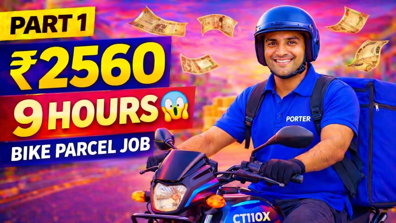 9 Hours-la ₹2560 Earn Pannalama? 😳 | Porter Bike Parcel | Part 1