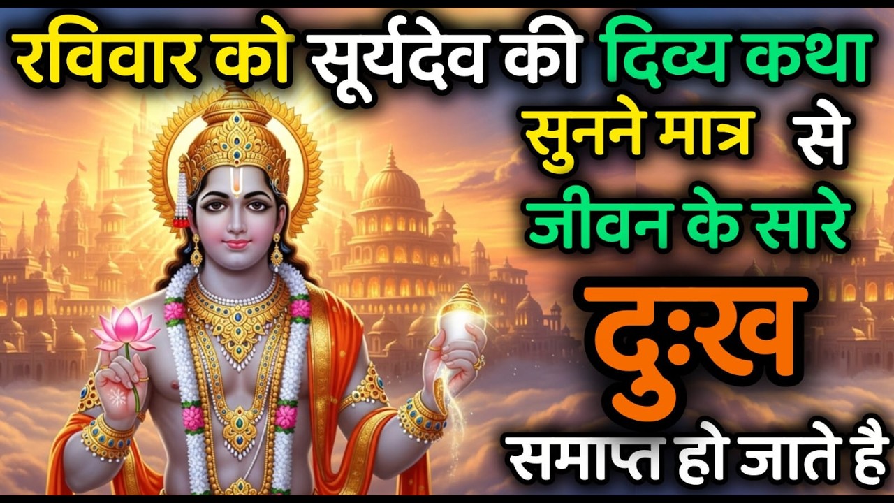 विवार विशेष सूर्य भगवान की चमत्कारी कथा | सुनते ही जीवन में आएगा सुख, शांति और समृद्धि