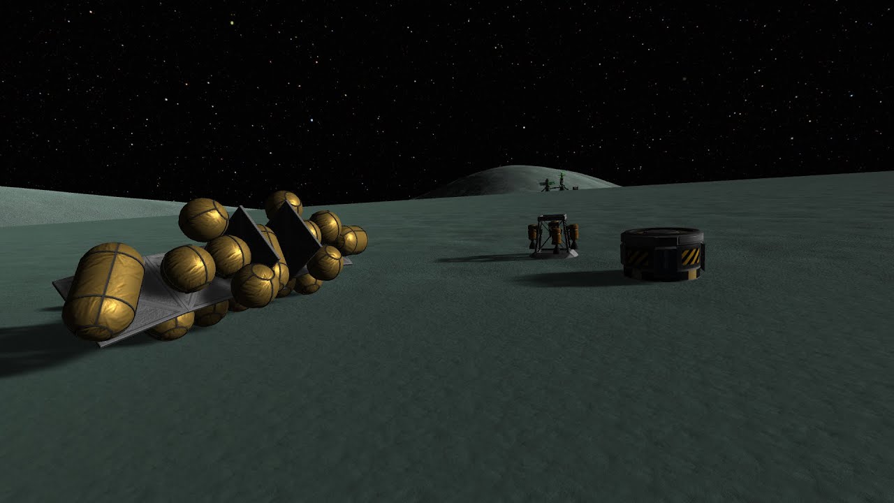 KSP 2022 BUILDING A SHIP ON MINMUS OUT OF TRASH!
