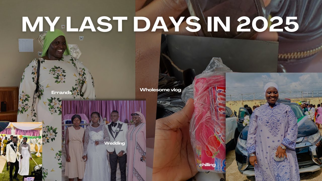My last days of 2025🤏🏾 bestie’s shop opening+ plenty wedding 💒 + errands❤️