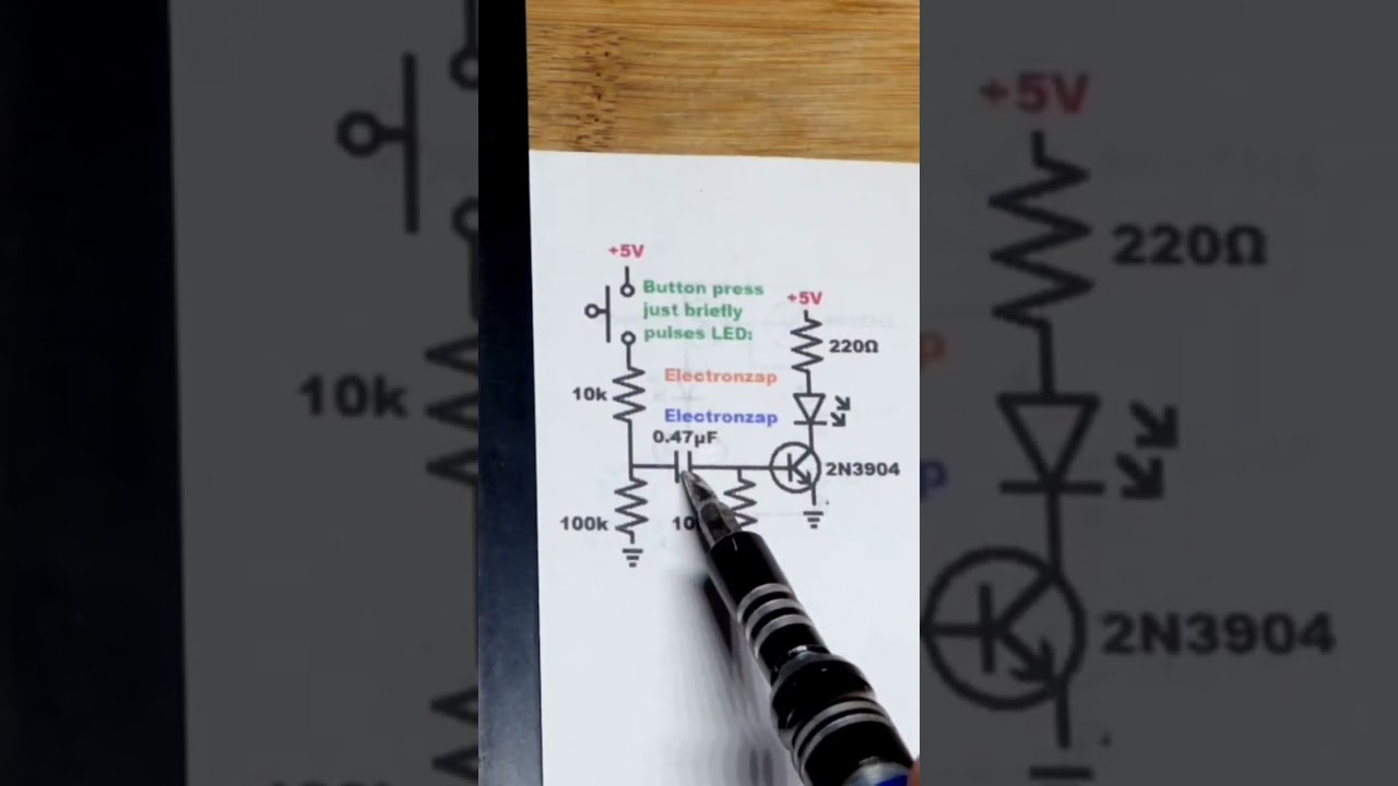 1st Pulse Circuit Using NPN BJT 2N3904 Bipolar Junction Transistor #short #shorts #electronics