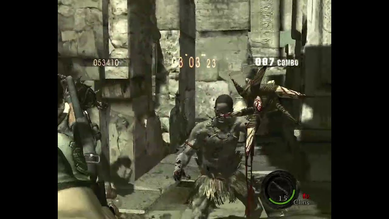 RE5 - The Mercenaries - Chris (BSAA) - SS Rank - Ancient Ruins