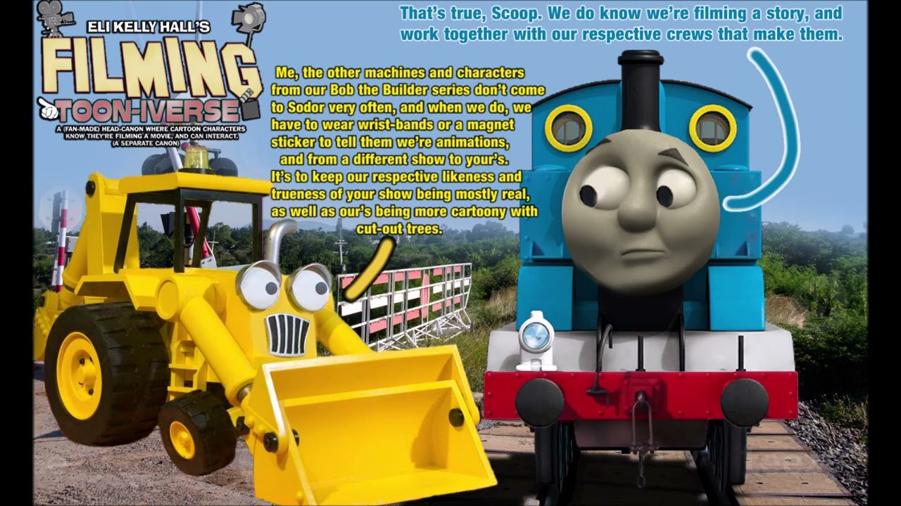 Scoop and Thomas Talk - Filming Toon-iverse Head-canon. (Fan-made Picture)
