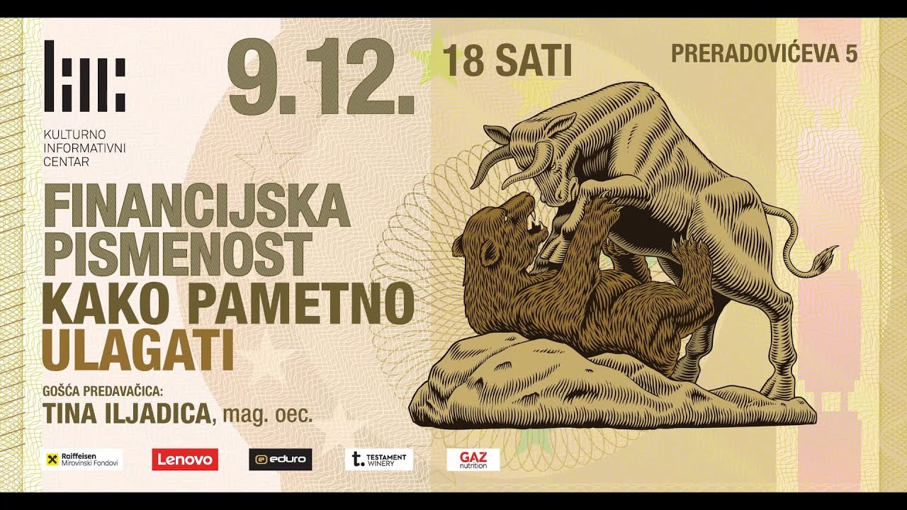Financijska pismenost: Kako pametno ulagati / Tribina / KIC 9. 12. 2025.