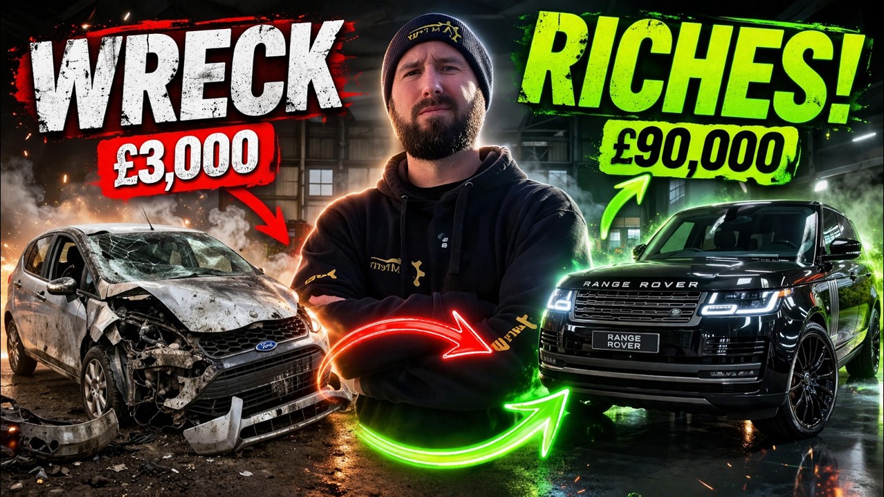 Wreck to Range Rover Ep1- Can I Flip a Crashed Fiesta for Profit?