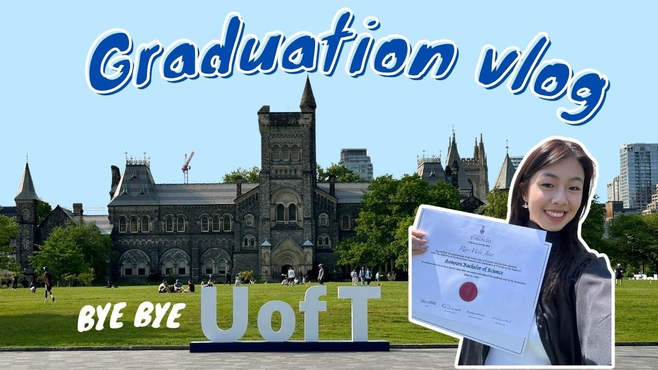 🎓畢業vlog: 終於畢業了bye bye uoft👋 finally graduated👩‍🎓 No more school!!!