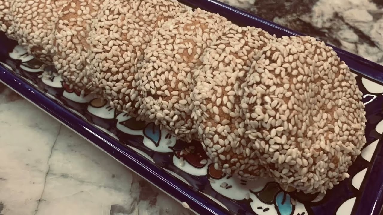 Gluten free, sesame, tahini, cookies-‏بسكوت طحينه خالي من قلوتين