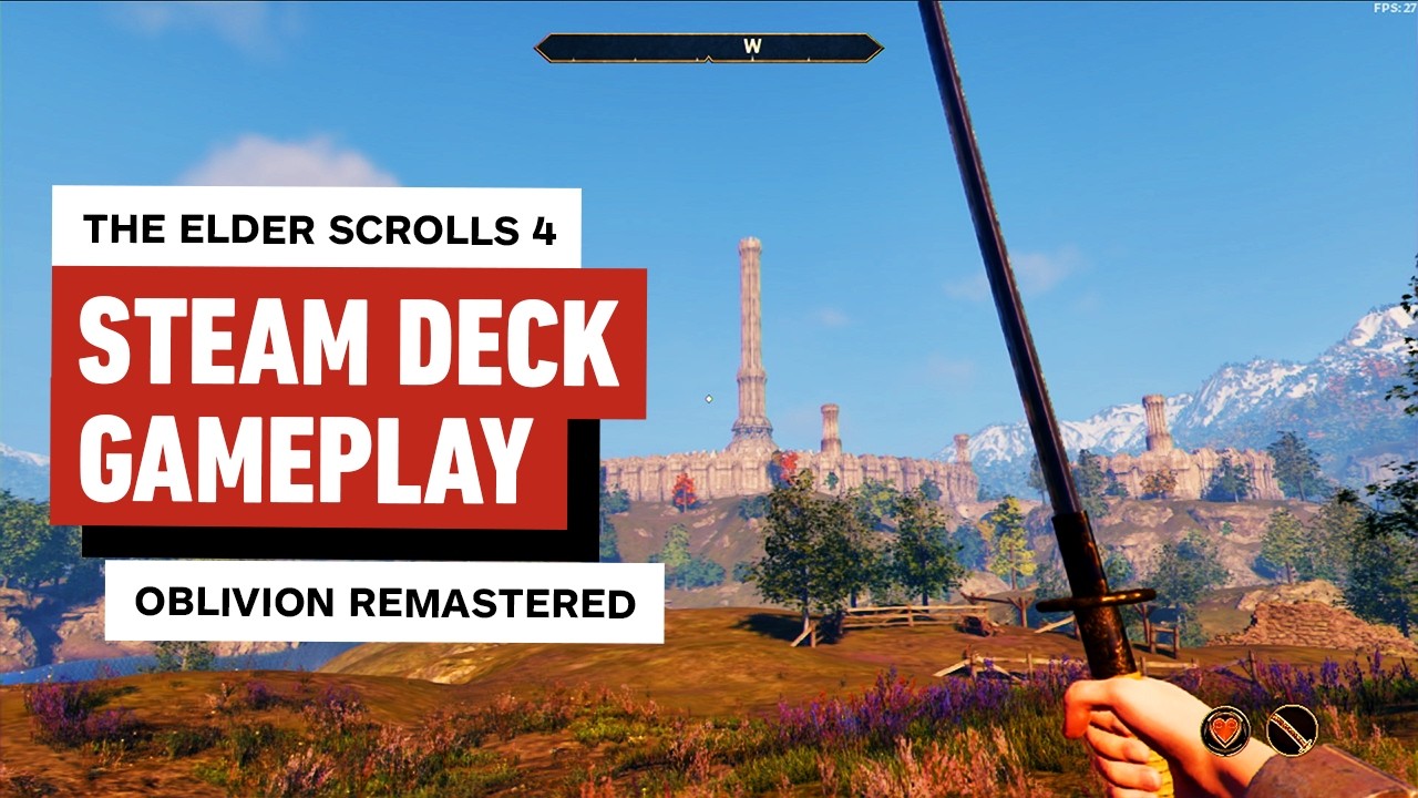 The Elder Scrolls IV: Oblivion Remastered Steam Deck Gameplay