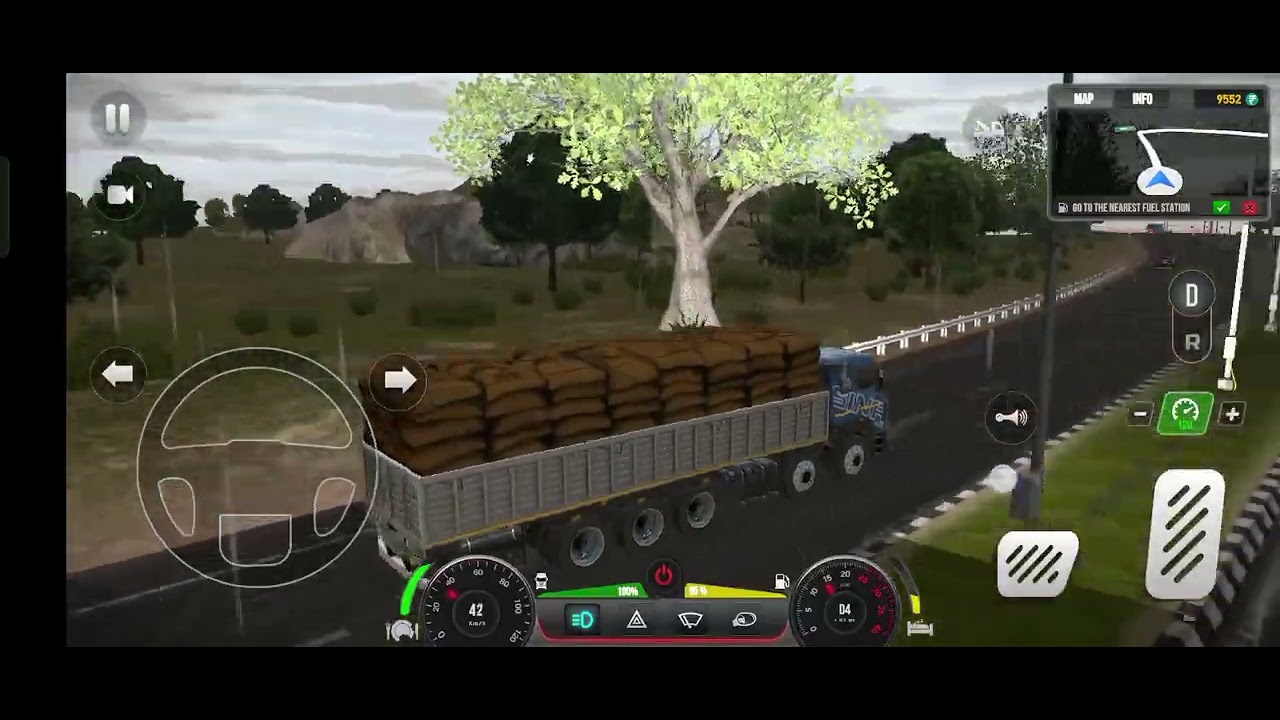 The TATA truck driving. My YouTube channel track game please subscribe 