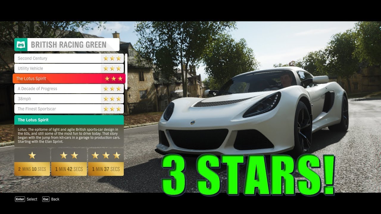 Forza Horizon 4 British Racing Green (The Lotus Spirit)