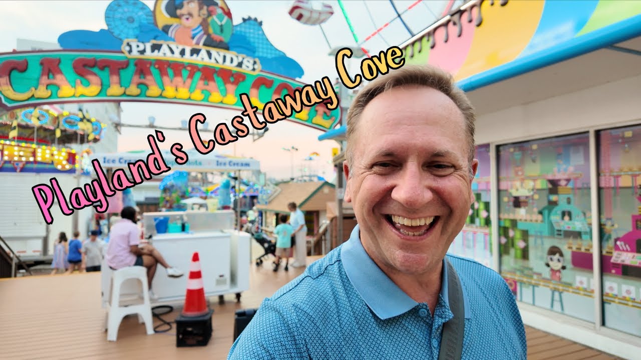 Исследуем парк развлечений Playland's Castaway Cove в Ошен-Сити, штат Нью-Джерси
